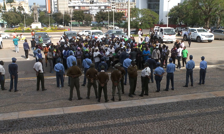  Trabalhadores do município de Maputo cumprem hoje o seu terceiro dia consecutivo da greve